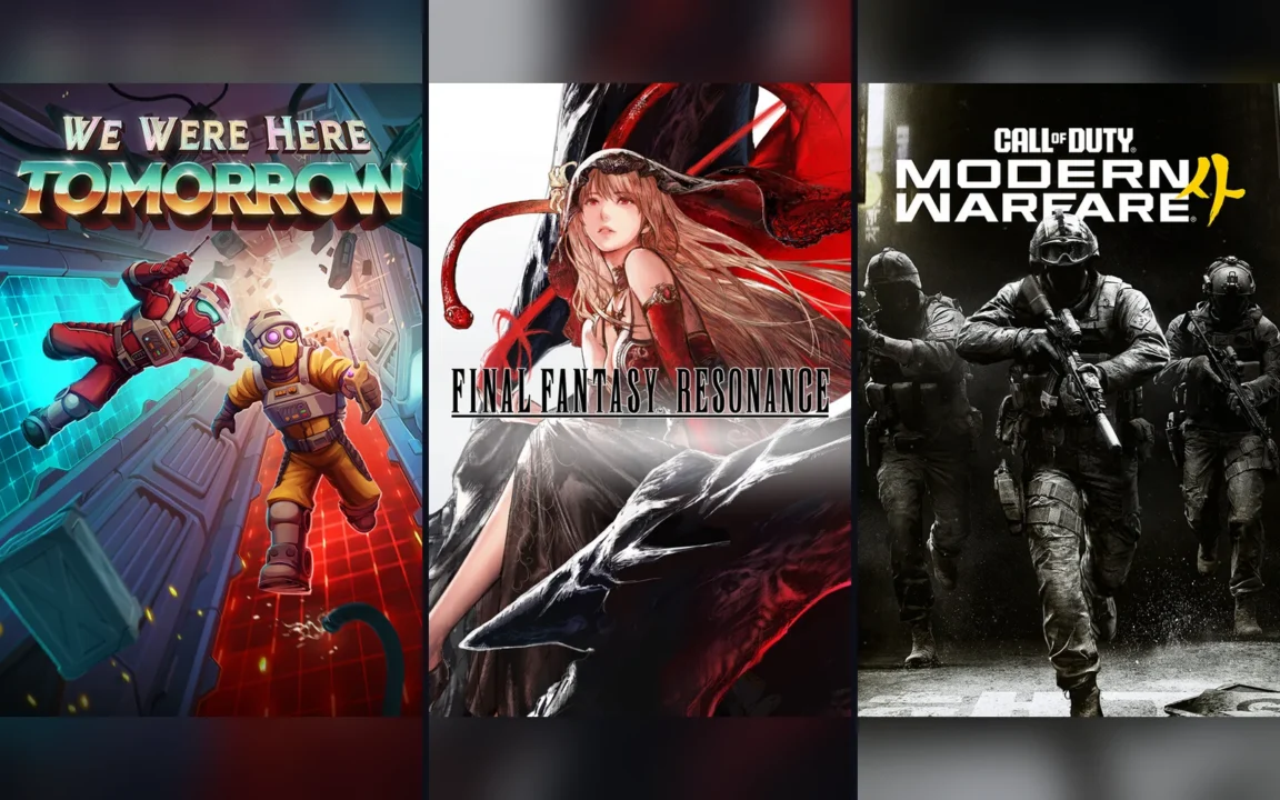 Jaquettes de We Were Here Tomorrow, Final Fantasy Resonance, Call of Duty: Modern Warfare 4